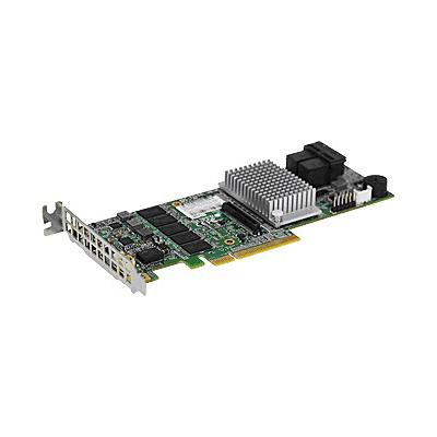 Supermicro 8-Ports SAS3 12Gb/s & SATA3 6Gb/s Gen3 PCIe x8 Hardware RAID 0, 1, 10, 5, 6, 50, 60, Broadcom 3108, AOC-S3108L-H8IR-16DD