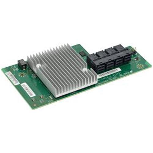 Supermicro 16-Port SAS3 12Gb/s & SATA3 6Gb/s Gen3 PCIe x16 HBA Mezzanine, AOM-S3616-L-X11DSC