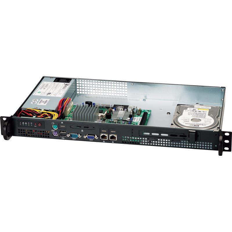Supermicro CSE-503L-200B Mini 1U Rackmount Chassis 200W Power Supply