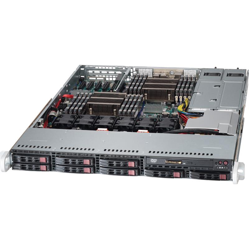 Supermicro CSE-113TQ-R500CB 1U Rackmount Chassis 500W Power Supply