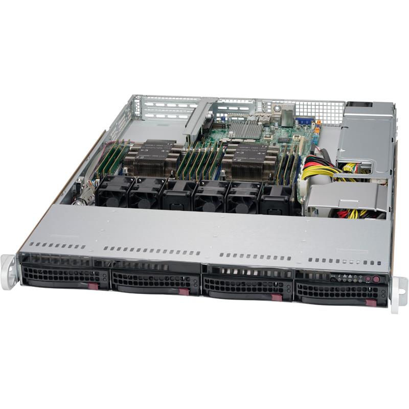 Supermicro CSE-815TQC-605WB 1U Rackmount Chassis 600W Power Supply