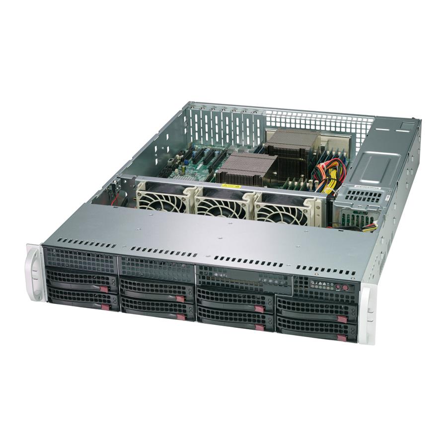 Supermicro CSE-825TQ-R720LPB Server Chassis 2U Rackmount