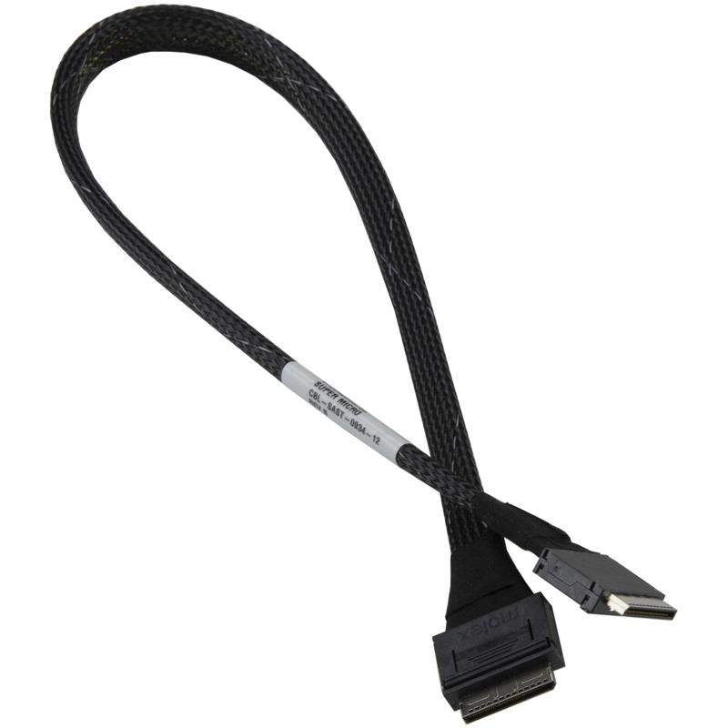 Supermicro CBL-SAST-0934-12 Internal Data Transfer Cable Connector: Oculink-Oculink X8 34AWG, 55cm