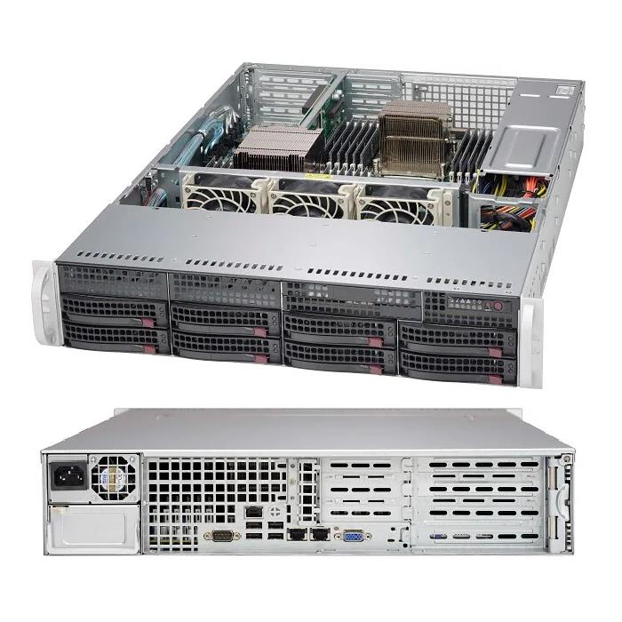 Supermicro CSE-825TQ-600WB 2U Rackmount Chassis 600W Power Supply