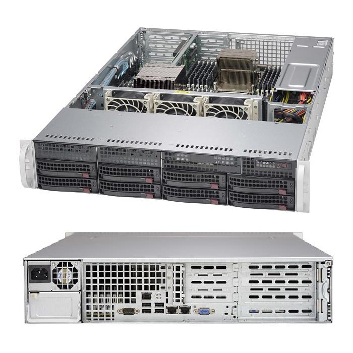 Supermicro CSE-825TQC-600WB 2U Rackmount Chassis 600W Power Supply