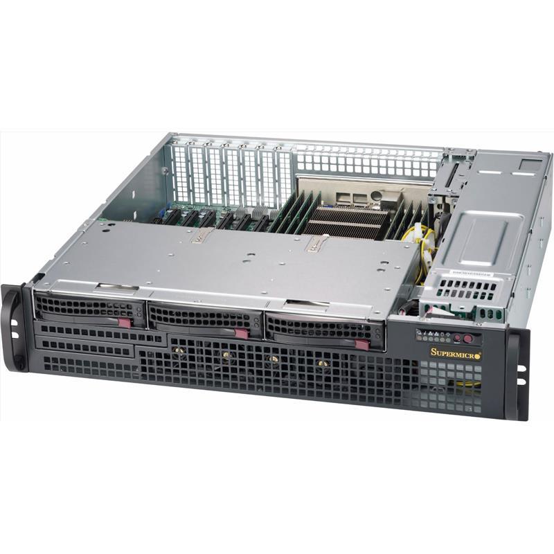 Supermicro CSE-825MBTQC-R802LPB 2U Rackmount Chassis 800W Power Supply