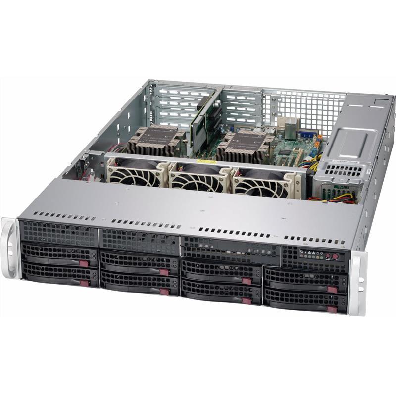 Supermicro CSE-825TQC-R1K03WB 2U Rackmount Chassis 800/1000W Power Supply