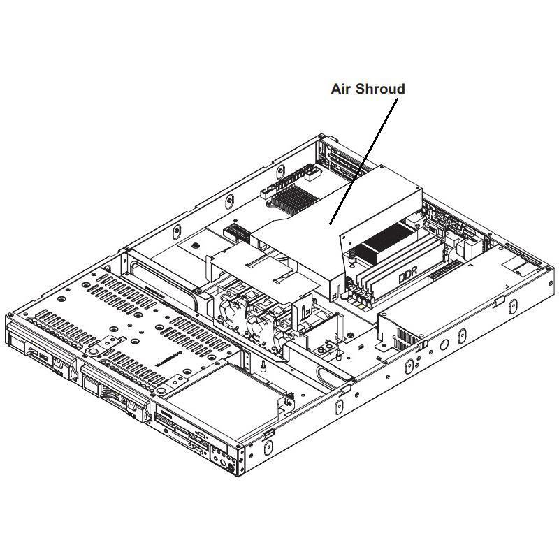 Supermicro CSE-PT0113 1U Air Shroud For SC811-260 Chassis Utilizing AMD UP System