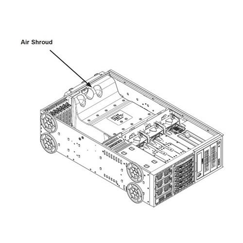 Supermicro CSE-PT54 Air Shroud - for SYS-7044S / AS-4020A-8R