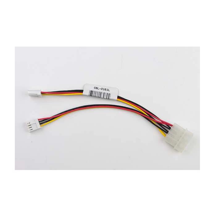 Supermicro CBL-0161L Internal Power Y Cable For Floppy Drive Connector: Big 4 pin to two small 4 pin power 15cm. 20AWG