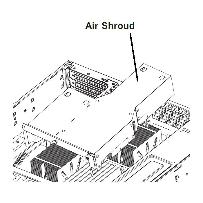 Supermicro MCP-310-00025-01 2U Cooling Air Shroud AMD Based