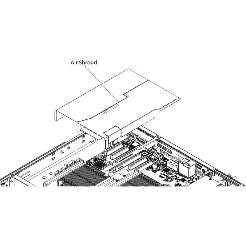 Supermicro CSE-PT0118 Air Shroud - Air Duct f/ SC813MF Chassis