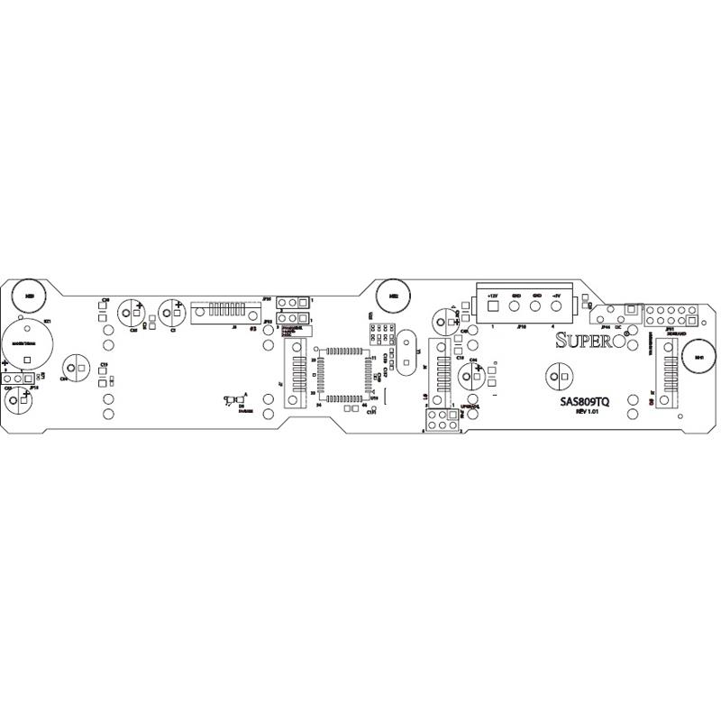 Supermicro BPN-SAS-809TQ 1U SAS Backplane x4 2.5in HDD 