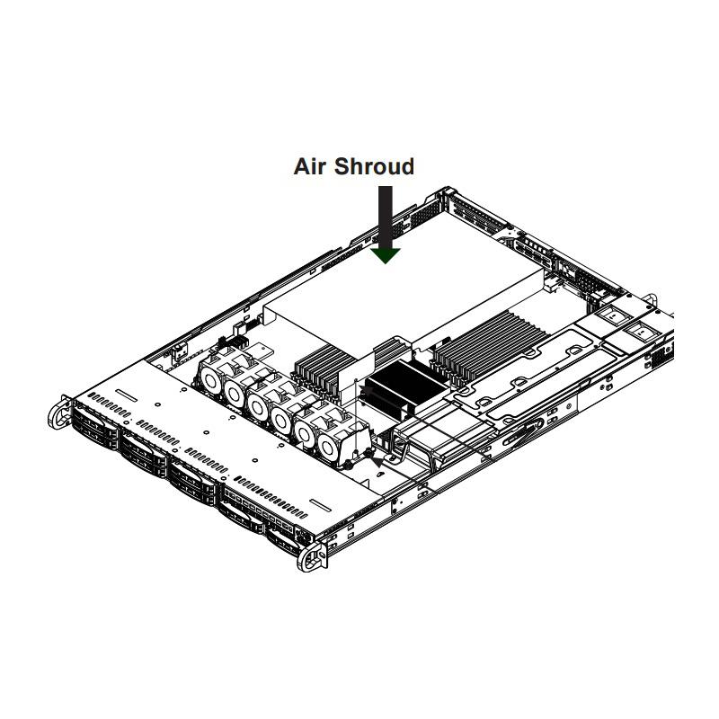 Supermicro MCP-310-19003-0N Air Shroud for SC119 / SC819 with Intel DP X9 X8 