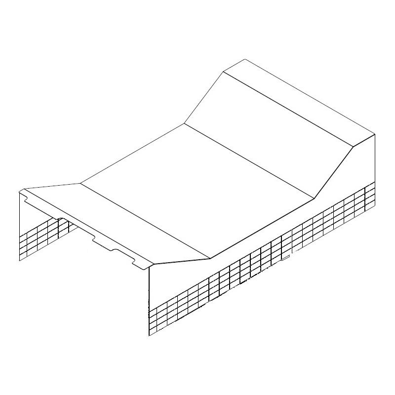 Supermicro MCP-310-84803-0B Air Shroud f/ SC848 SC418(X8QB/X9QR7-TF)