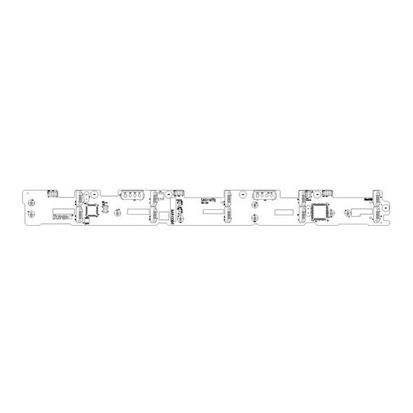 Supermicro BPN-SAS-116TQ 1U SAS / SATA HDD Backplane 
