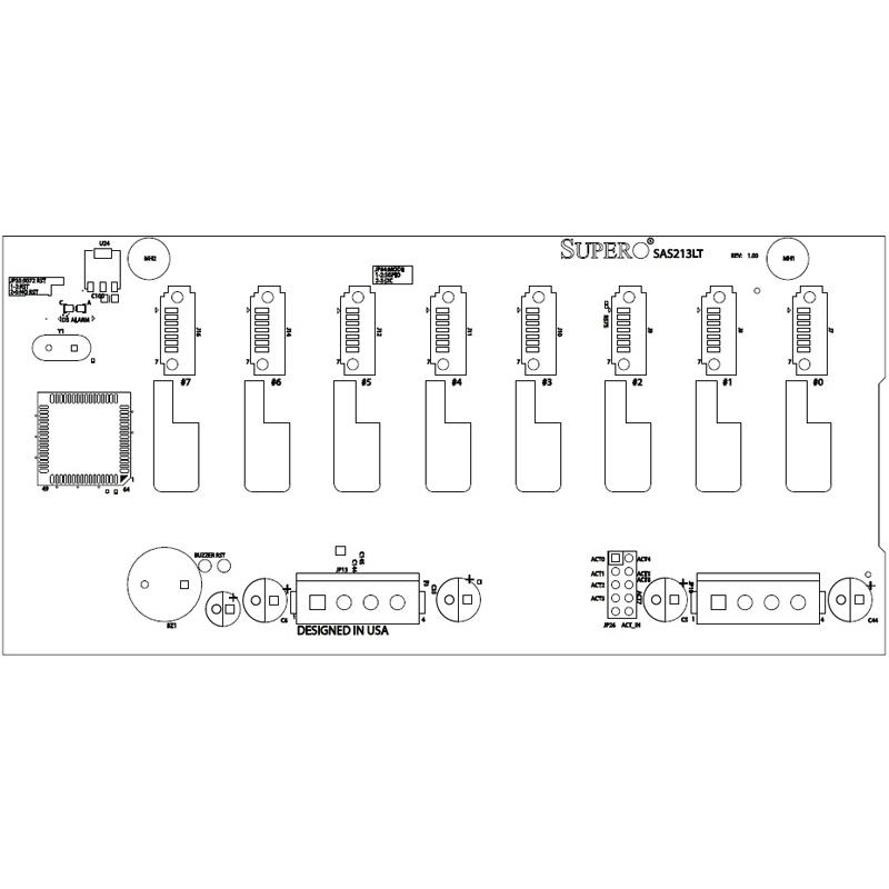 Supermicro BPN-SAS-213LT 2U 213L SAS TQ Backplane w/o AMI 9072
