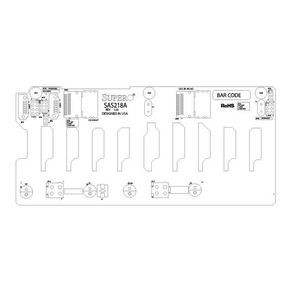 Supermicro BPN-SAS-218A SAS Backplane for 2U GPU x10 2.5in