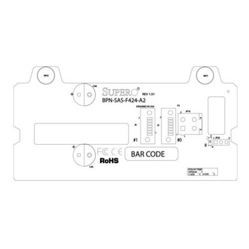 Supermicro BPN-SAS-F424-A2 2x 3.5in SAS2 / SATA backplane
