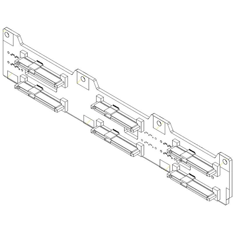 Supermicro BPN-ADP-8S3108-1UF Backplane Avago (LSI) 3108 adapter card for X10 FatTwin Rear I/O motherboards