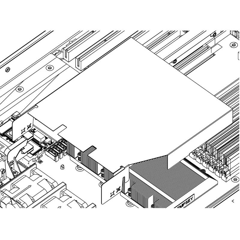 Supermicro MCP-310-00029-01 1U Air Shroud for SC813MS / SC813MTQ / SC113MTQ /  SC111TQ  Chassis  