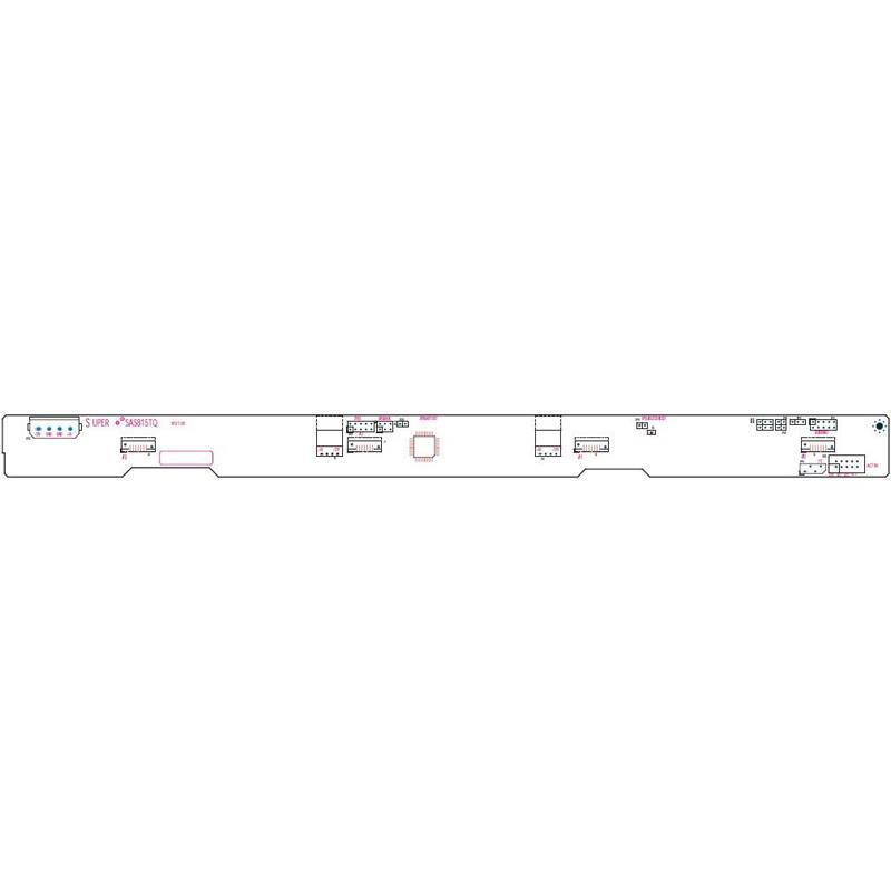 Supermicro BPN-SAS3-815TQ 1U 4-Port 12Gbps Backplane