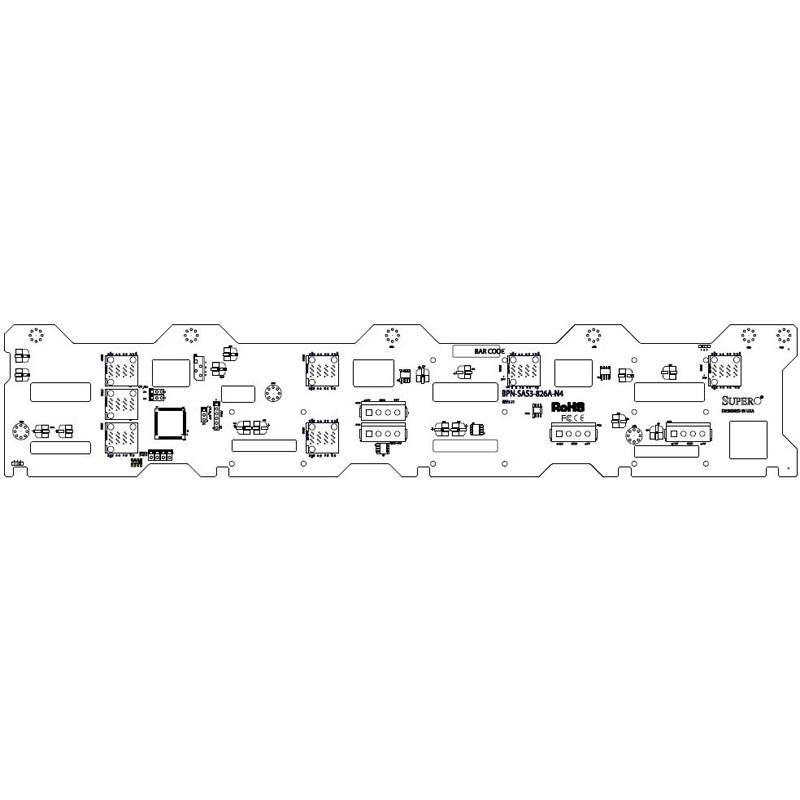 Supermicro BPN-SAS3-826A The BPN-SAS3-826A backplane has been des
