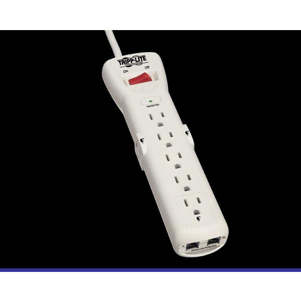 Tripp Lite SUPER6TEL12 SURGE SUPPRESSOR PROTECT IT! W/ 7