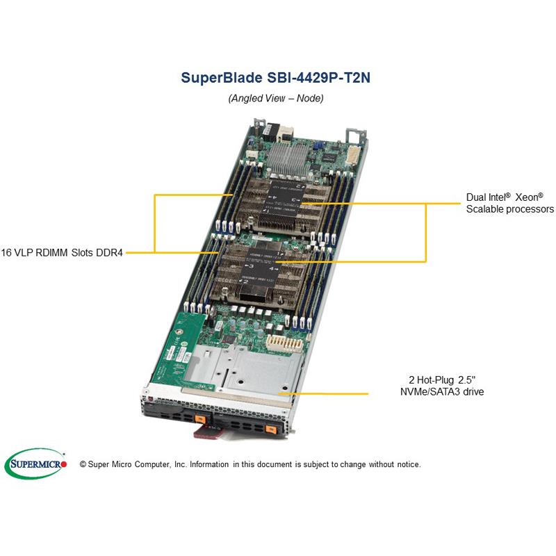 Supermicro SBI-4429P-T2N Blade Barebone Dual Processor