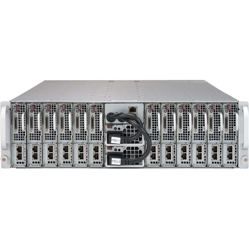 Supermicro SYS-5039MA8-H12RFT MicroCloud Barebone Single CPU, 12-Node