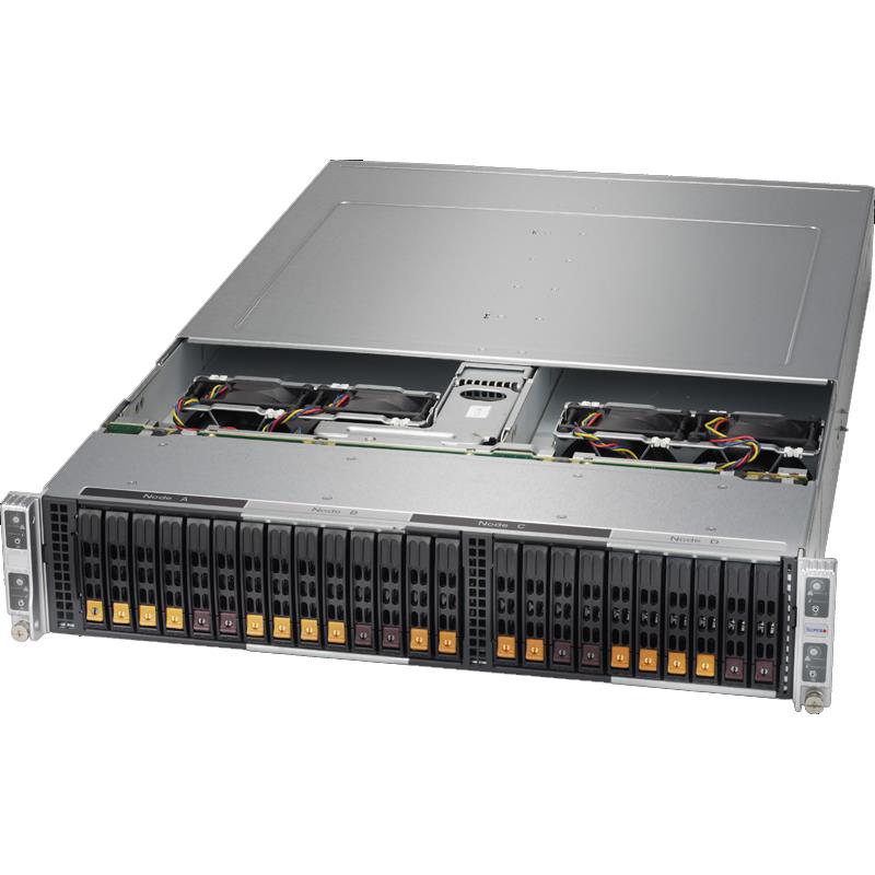 Supermicro SYS-2028BT-HTR+ Twin 2U Barebone Four Hot-pluggable Nodes Dual Intel Xeon Processor E5-2600 v4/v3 Family