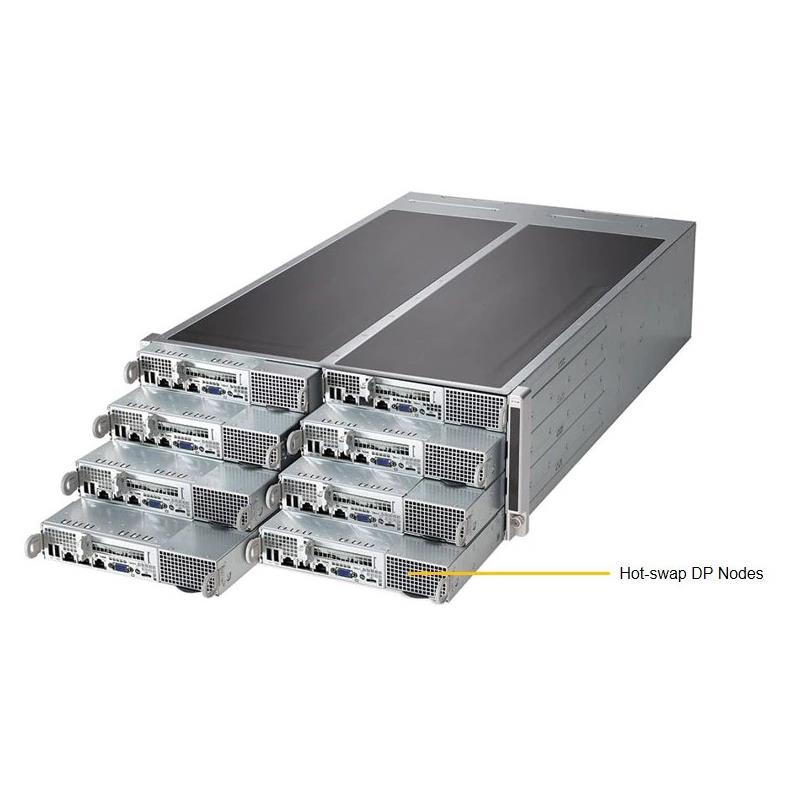 Supermicro SYS-F618R3-FT Twin Barebone Dual CPU, 8-Node