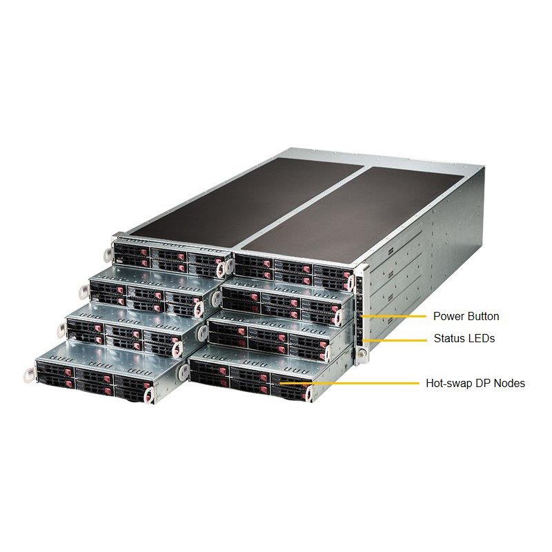 Supermicro SYS-F618R2-RTN+ Twin Barebone Dual CPU, 8-Node