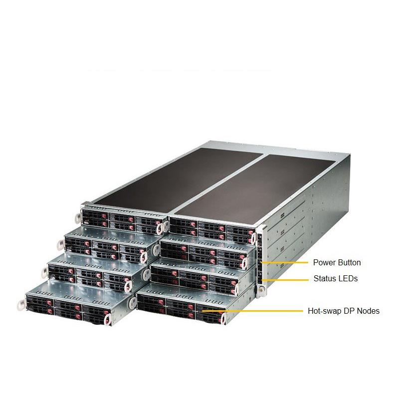 Supermicro SYS-F618R2-RTPTN+ Twin Barebone Dual CPU, 8-Node