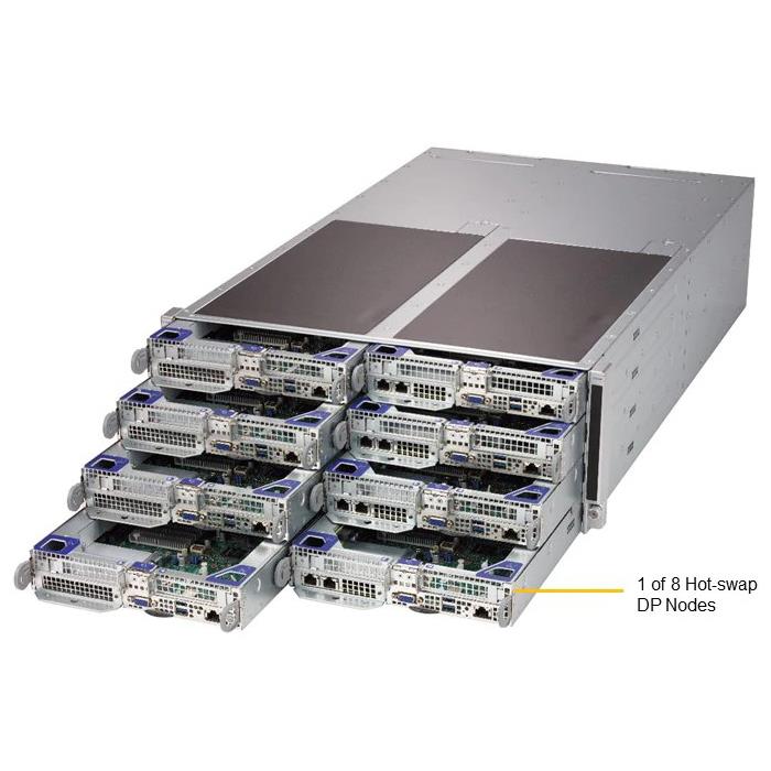 Supermicro SYS-F619P2-FT Twin 4U Barebone 8-Node Dual Intel Xeon Scalable Processors 2nd Generation