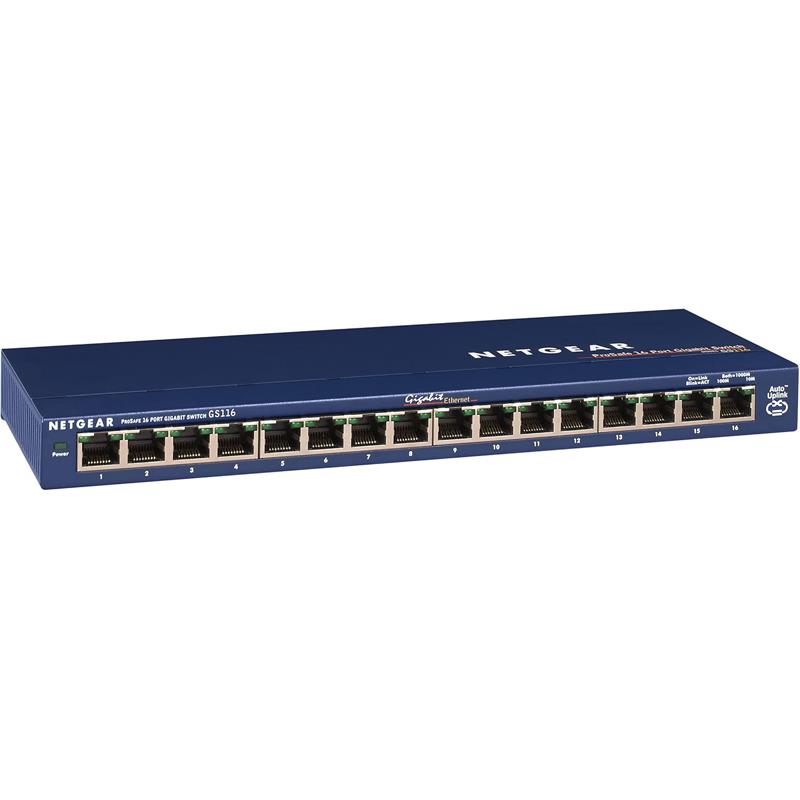 NETGEAR GS116NA ProSafe GS116 16 Port Gigabit Desktop