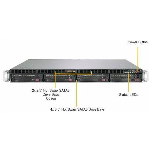 Supermicro SYS-5019C-M 1U Barebone Single Intel Processor