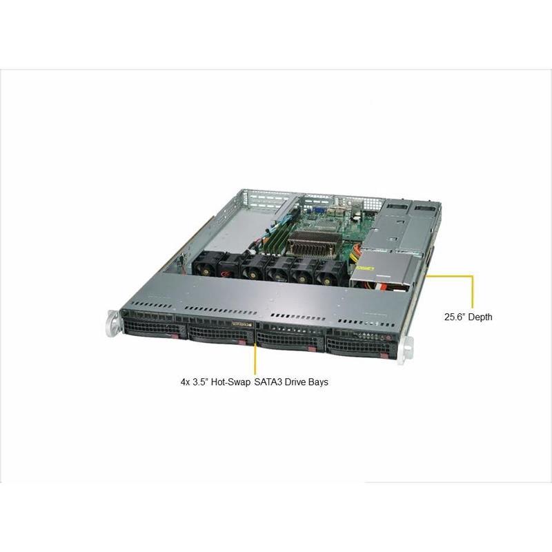 Supermicro SYS-5019C-WR 1U Barebone Single Intel Processor