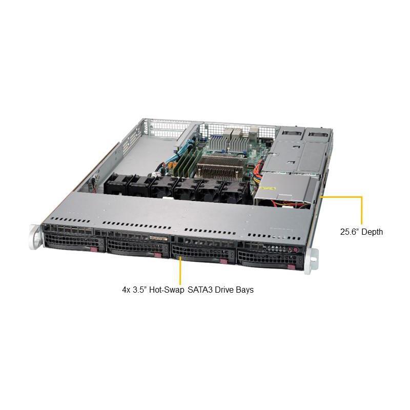 Supermicro SYS-5019S-W4TR 1U Barebone Single Intel Processor