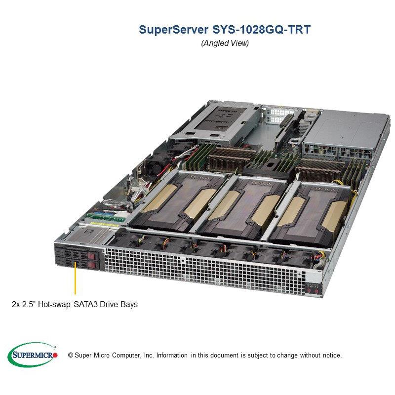 Supermicro SYS-1028GQ-TRT GPU 1U Barebone Dual Intel Xeon E5-2600 v4/v3 Processors