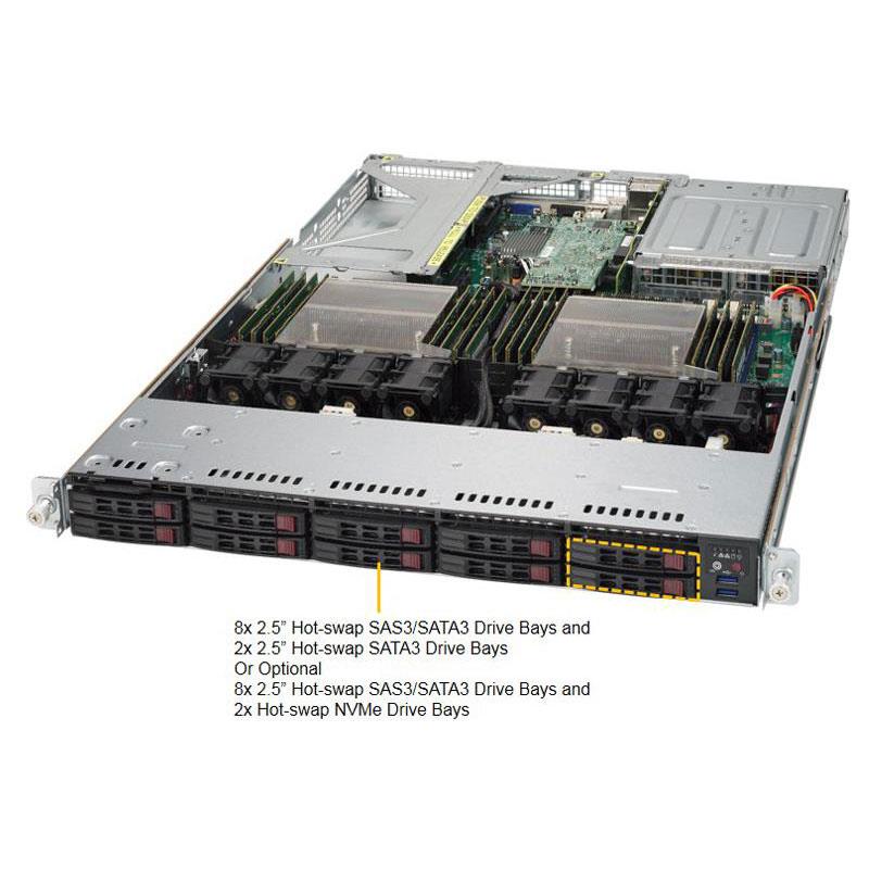 Supermicro SYS-1028UX-LL3-B8 1U Barebone Dual Intel Processor