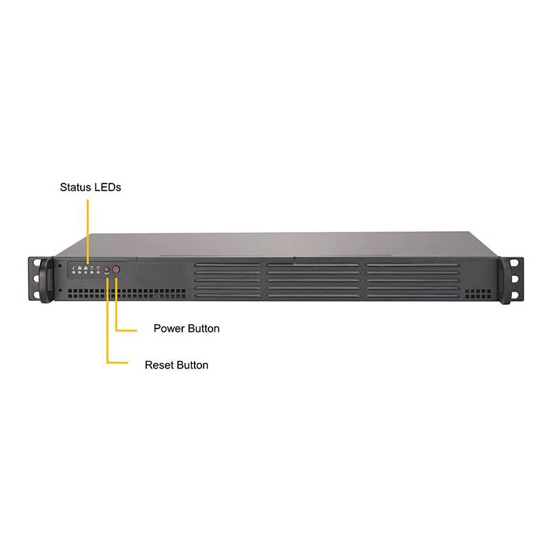 Supermicro SYS-5019A-12TN4 1U Barebone Embedded Intel Atom C3850 Processor