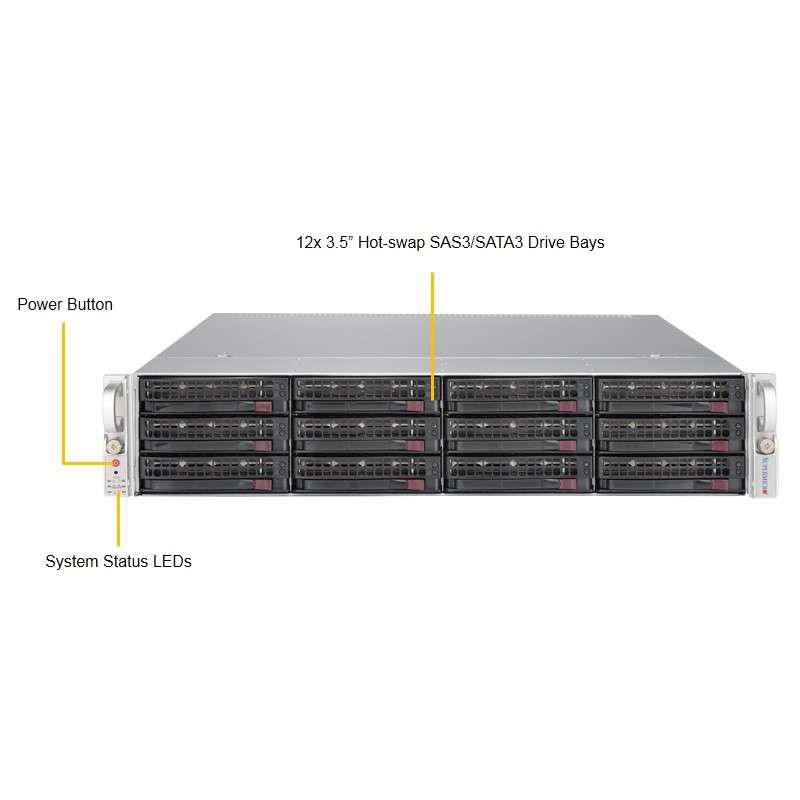 Supermicro SYS-6028U-TR4+ 2U Barebone Dual Intel Processor