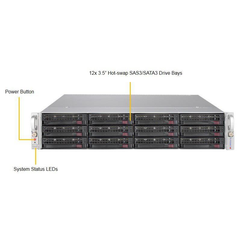 Supermicro SYS-6028U-TR4T+ 2U Barebone Dual Intel Processor