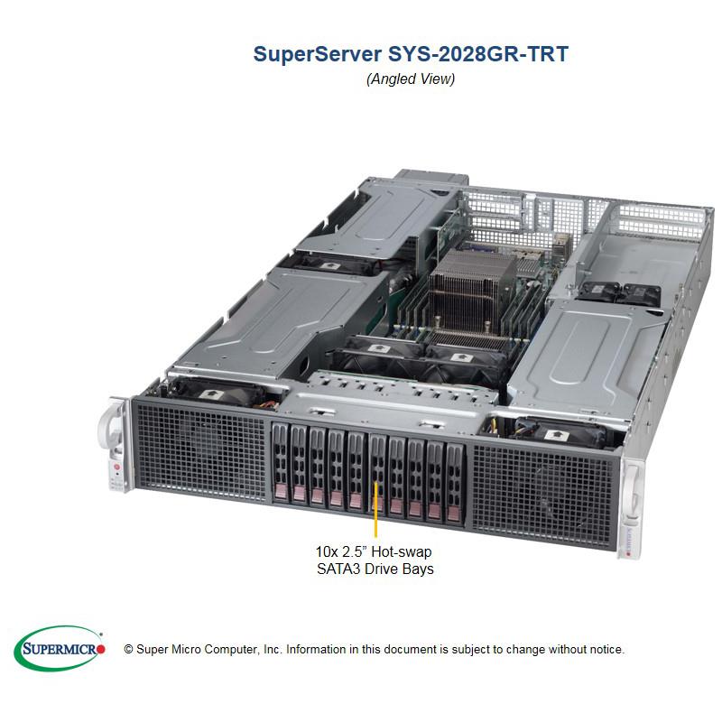 Supermicro SYS-2028GR-TRT 2U Barebone Dual Intel Processor
