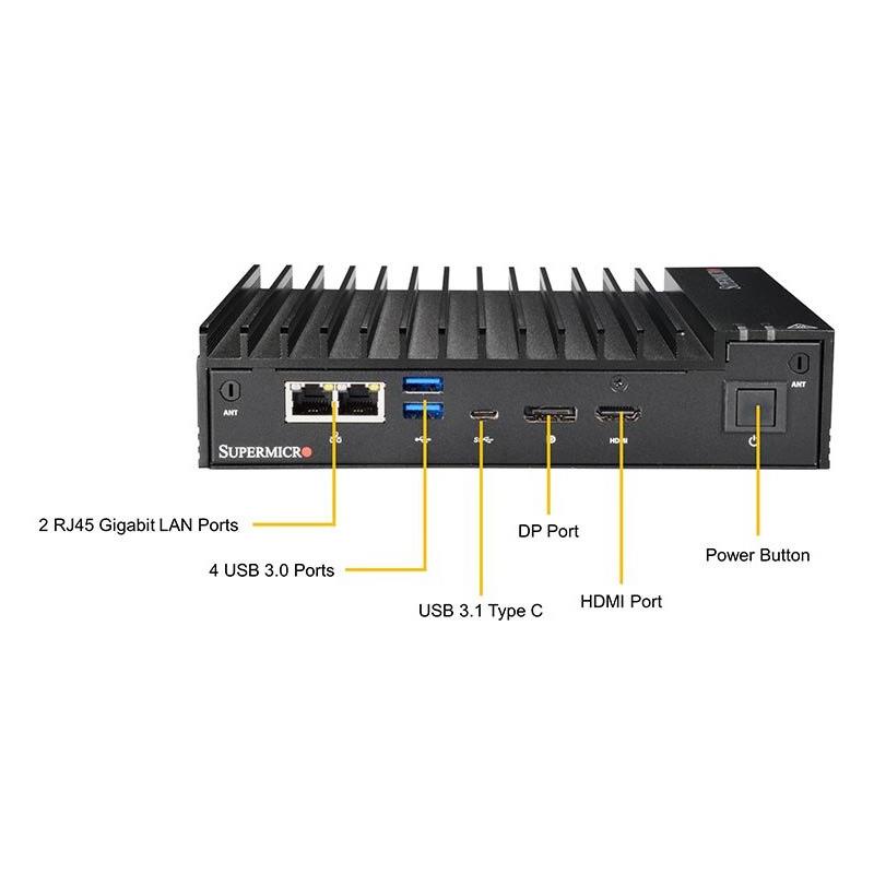 Supermicro SYS-E100-9S-L 3.5" SBC IoT Compact Barebone Embedded Intel Core i3-7100U Processor 7th Generation