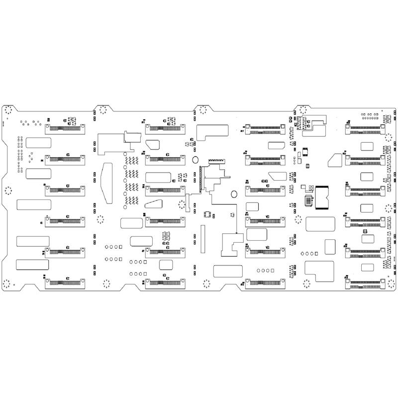 Supermicro BPN-SAS3-846EL1-N8 24-Port 4U Expander Backplane Supports SAS 12Gb/s 16x 3.5in HDD and 8x NVMe Drives