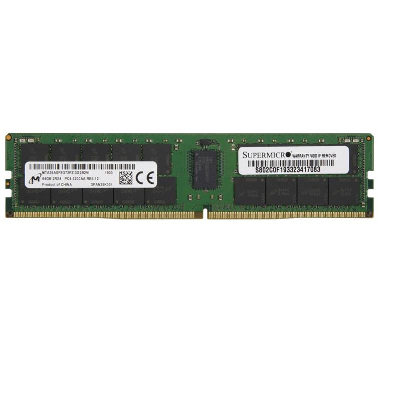 Micron MTA36ASF8G72PZ-3G2B2 Memory 64GB DDR4 3200MHz RDIMM - MEM