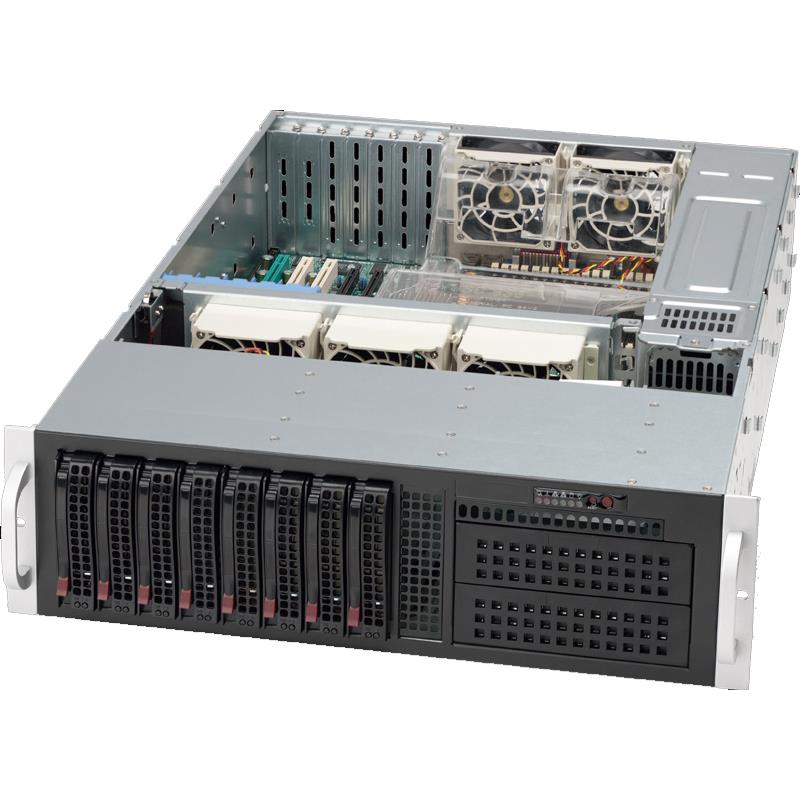 Supermicro CSE-835TQC-R1K03B Server Chassis 3U Rackmount 800/1000W Power Supply