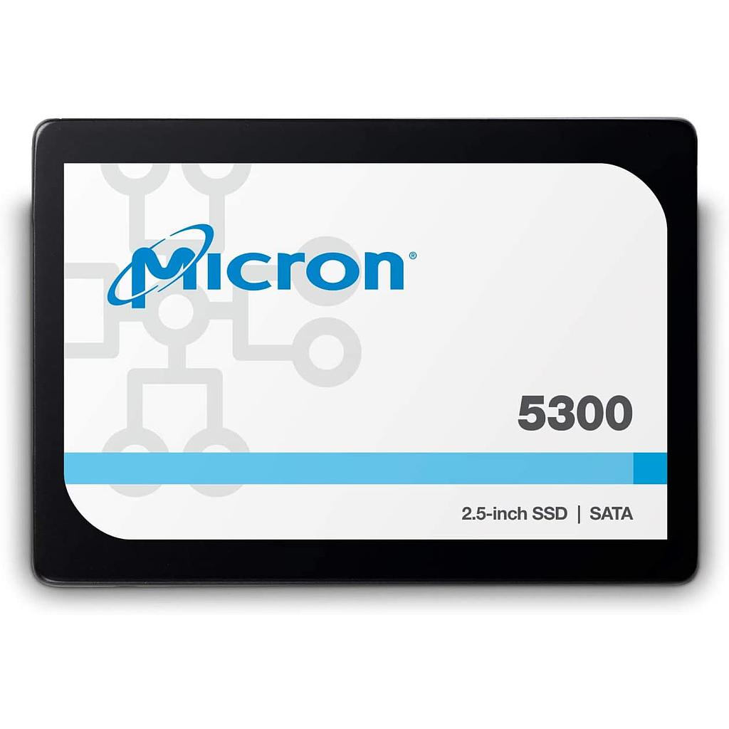 Micron MTFDDAK3T8TDT-1AW1ZABYY Hard Drive SSD 3.84TB 2.5in, SATA, 6Gb/s, 3D TLC NAND, 3.5DWPD - 5300 MAX Series